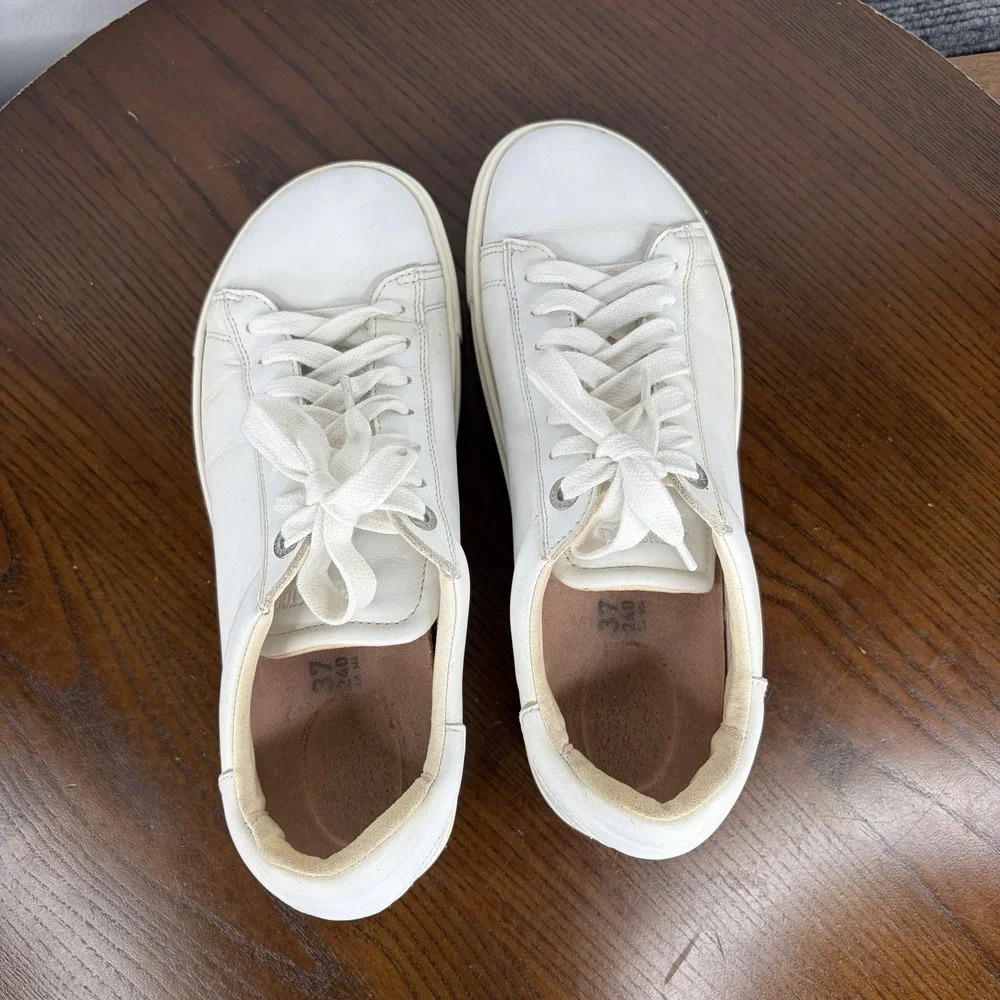 Birkenstock Bend Low Shoes Women's 37 / 6 White Comfort Lace Up Low Sneaker M4